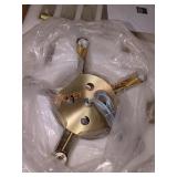 SILJOY 24 in. 10-Light Gold Crystal Chandelier