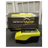 Ryobi 6AH 40V Lithium Battery and 40V Charger