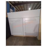 36" W x 25" D x 34.5" H Grey Base Cabinet