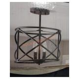 Hampton Bay 12" 2-Light Semi-Flush Mount light