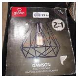 Globe Dawson plug in pendant light