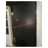 36" x 80" x 1.5" Black Wood Board