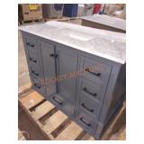 Home Decorators Blue Vanity w/ Marble Top