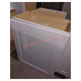 24" x 13" x 30" White Wall Cabinet
