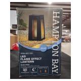 Hampton Bay LED Flame Effect Lantern