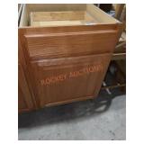 24 W x 34 1/2 H kitchen cabinet stained color