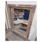 30"ï¿½36" Wooden Beaded Mirror