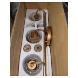 LNC 22 in. 3-Light Dark Gold Vanity Light