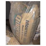 Quikcrete Mortar Mix, 60lb bag, opened
