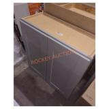 30" x 13" x 30" Grey Wall Cabinet