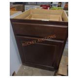 24" x 25" x 35" Brown Base Cabinet