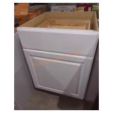 24" x 25" x 35" White Base Cabinet