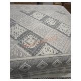 Bazaar 8ft x 10ft Bazaar Ramsi White/Light Gray