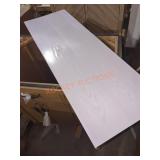48" White Decor Shelf Covers