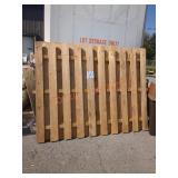 94"ï¿½72" Unfinished Wood Fencing, 4 Pieces Total