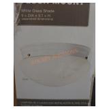 9" 2-Light Flush Mount