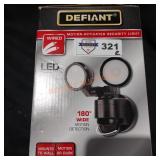 Defiant motion activated security light wired