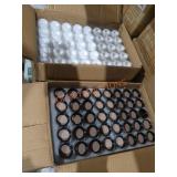 Round Concentrate Jars, White Base & Black Lids