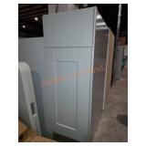 12"Wï¿½24"Dï¿½34.5"H Kitchen Cabinet, Gray