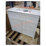 Home Decorators White Vanity w/ White Top
