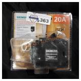 Siemens 20a  2 pole combo arc fault circuit