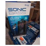 Sonic Bass LED Jobsite speaker duel 8" subwoofer