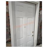 36" x 82" White Entry Door w/ frame