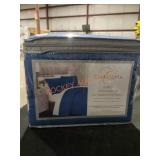 Charisma 3pc King Duvet Set, Blue