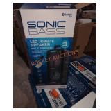 Sonic Bass LED Jobsite speaker duel 8" subwoofer