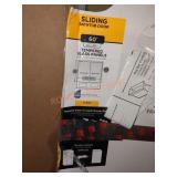 60" Sliding Bathtub Door Tempered Glass Panels