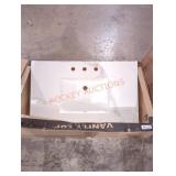 Vanity top sink with backsplash 37"x 22"