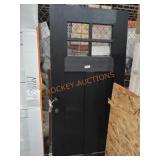 36" x 79" Black Entry Door