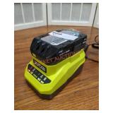 Ryobi One+ 18V 2Ah Battery and Charger