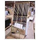 Gold Framed Mirrored 29"x70"
