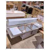KoolMore 60"L Stainless Freestanding Sink