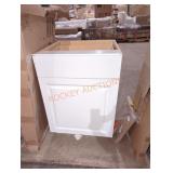 24" L x 24.5"W x 35" H white kitchen cabinet