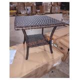 Wicker end table
