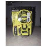 Ryobi USB lithium clamp fan kit