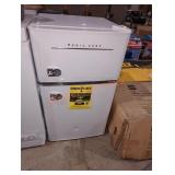 Magic Chef 3.2 cu Ft freezer and fridge white
