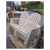 StyleWell Resin Adirondack Bench 54"W
