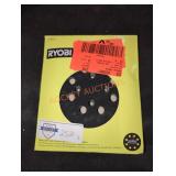Ryobi 8 hole hook and loop sanding round pad