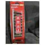 Husky 10pc Thin Wall Impact Socket Set, MM