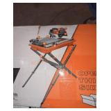 Ridgid 7in wet tile saw with stand