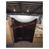 17.5" D x 24" W x 35" H Vanity with White Top