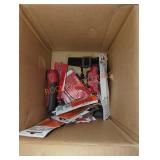 Box lot of Milwaukee small bits and head lamp
