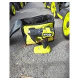 Ryobi bag and 1/2 in drill driver
