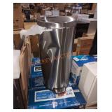 Step stainless steel trash can