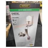 Defiant Entry Door Handle, Satin Nickel