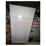 15" W x 25" D x 34.5" H White Base Cabinet