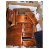 Miscellaneous Wood Jewelry Box Damaged